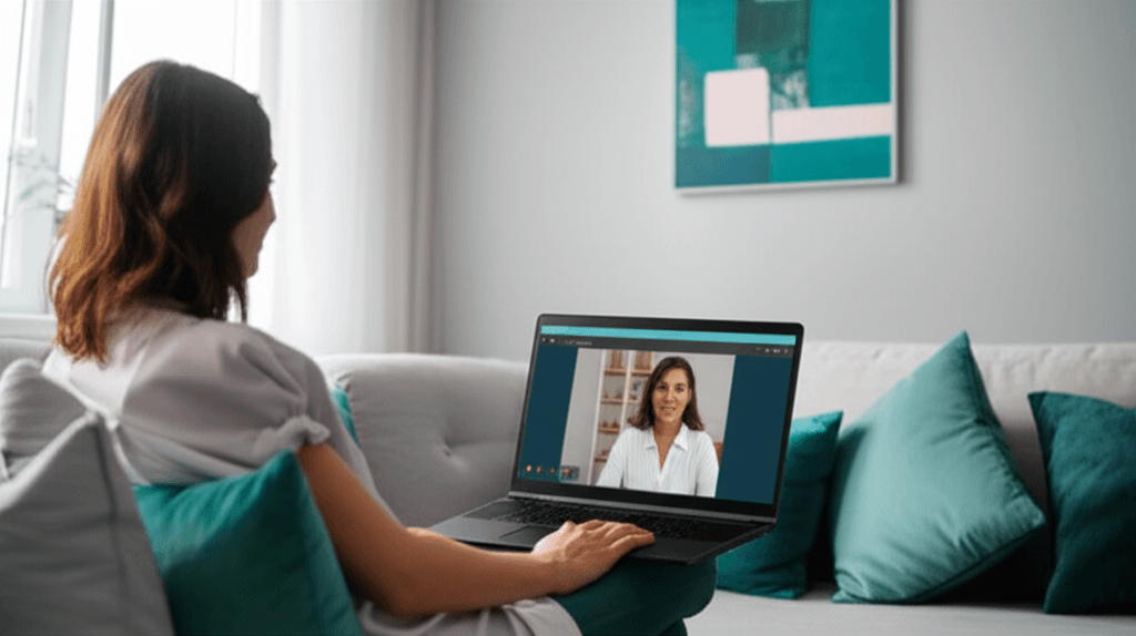 Atendimento Online — ilustração